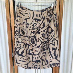 Vintage silk Saks Fifth Avenue wrap skirt size M